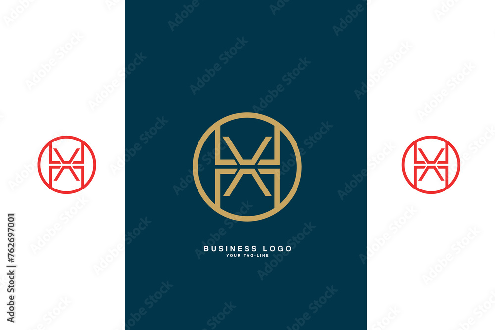 HX, XH, H, X, Abstract Letters Logo Monogram HX, XH, H, X, Abstract Letters Logo Monogram