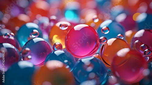 Colorful balloons decorated for birthday party