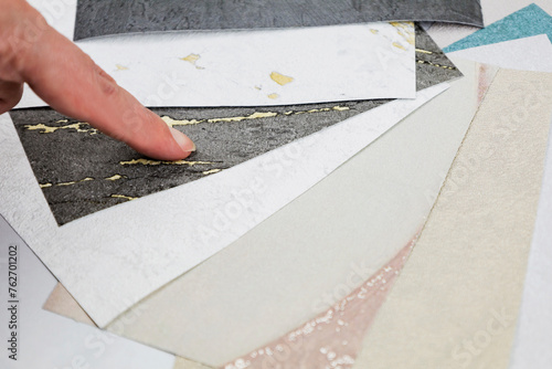 wallpaper selection, wallpaper samples, home renovation,