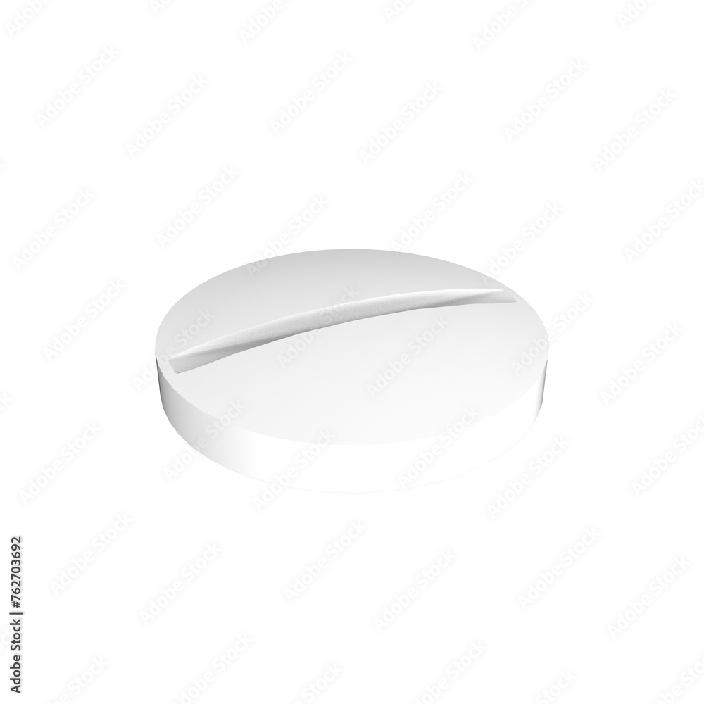 3d rendered medicine white pill 3d rendered medicine white pill