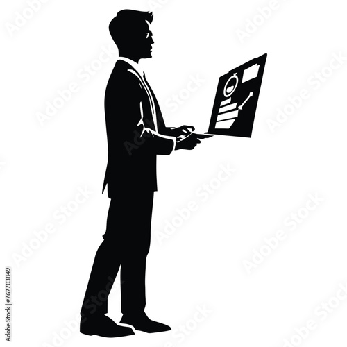 Financial Analyst Silhouette