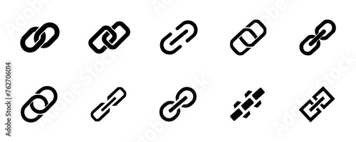 Chain icon vector isolated. Vector circuit connection concept. Set of vector chain signs or symbols. esp10