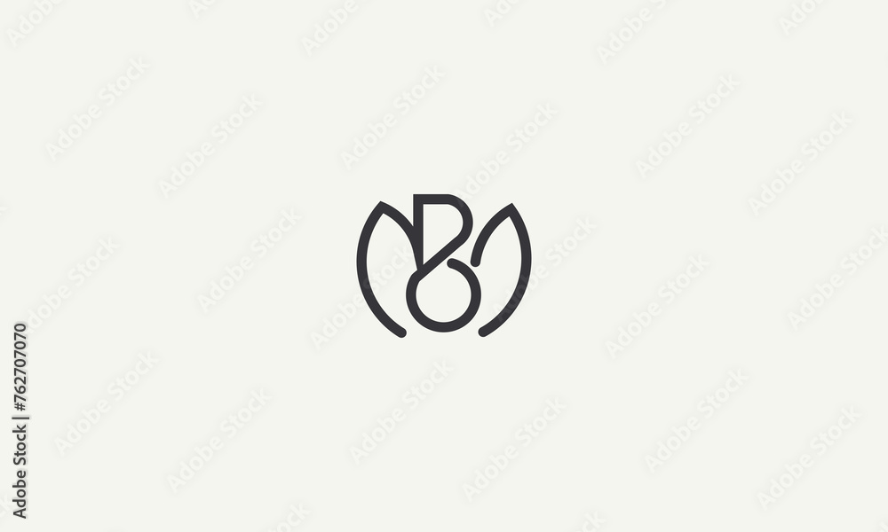 initials letter MB monogram simple logo design vector illustration initials letter MB monogram simple logo design vector illustration
