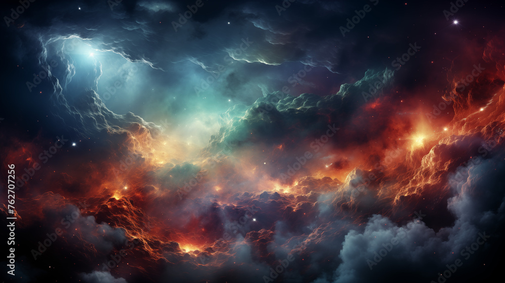 cosmic storm amazing background 