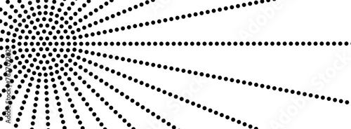 ARRIÈRE-PLAN DE POINTS NOIRS EN LIGNES CIRCULAIRES ET RECTILIGNES