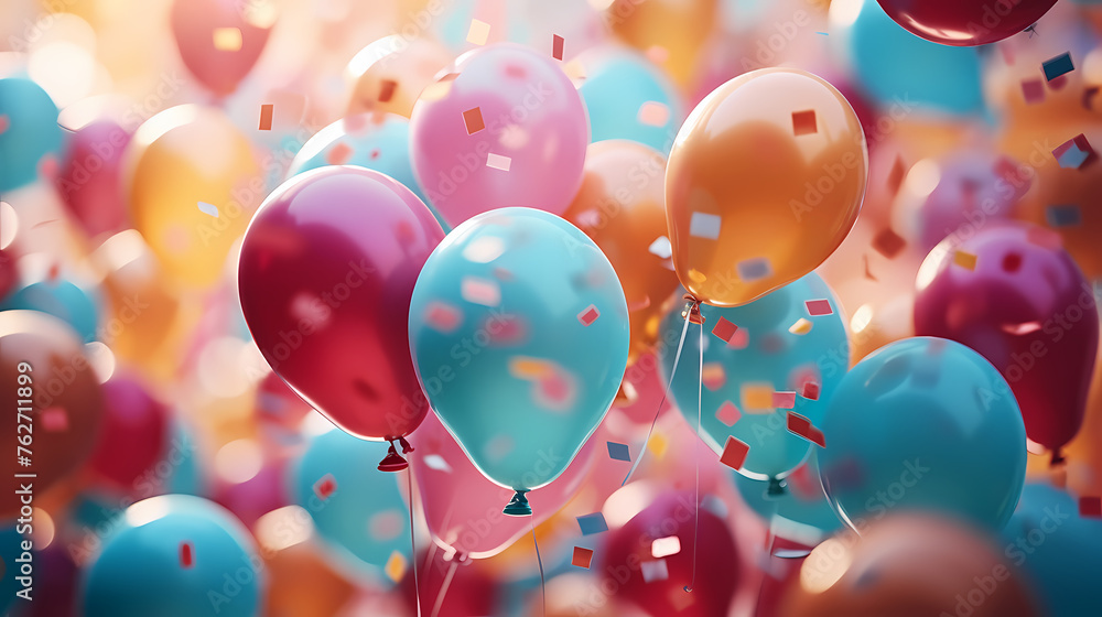 Colorful spheres on bright pastel background Colorful spheres on bright pastel background