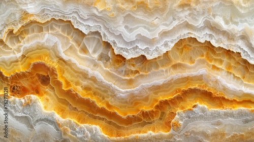  An artistically rendered orange and white wave on a white canvas