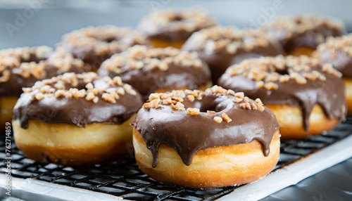 Food Photography - Chocolate Frosted Donuts