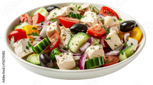 Greek Chicken Salad Isolated On Transparent Background © FS Stock