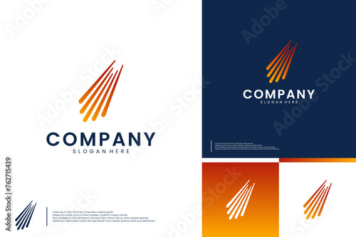 speed meteorite logo , atmosphere, logo design vector.