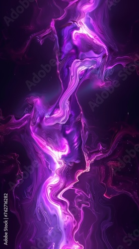 Swirling patterns in shades of purple and black create a dynamic and eye-catching background