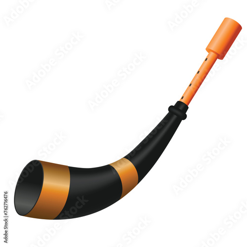 Assamese pepa isolated on white background or transparent png. or buffalo hornpipe musical instrument of assam used in happy bihu background