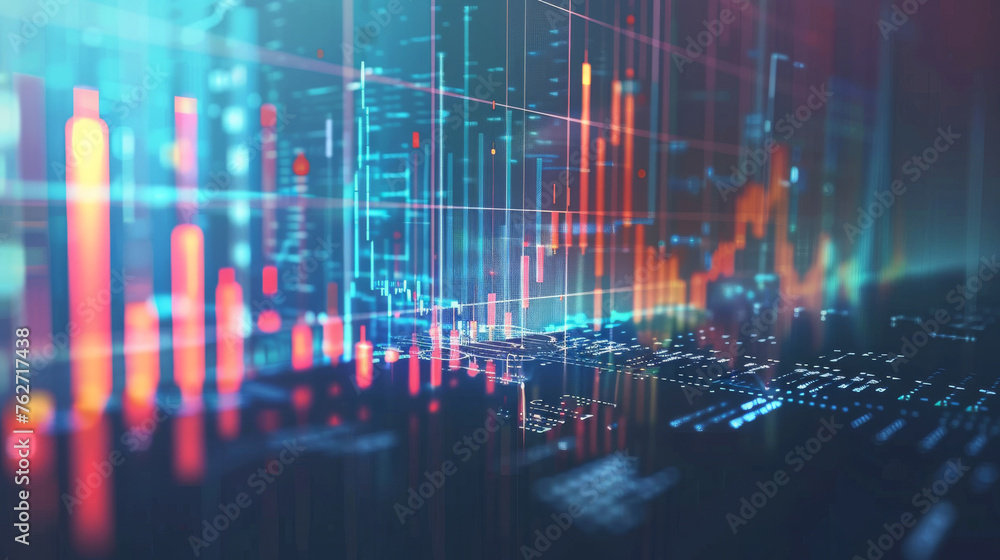 Futuristic data analytics visualization background Futuristic data analytics visualization background