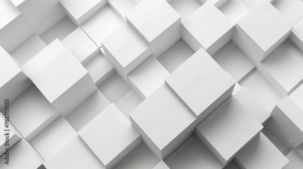 A visually striking arrangement of white cube boxes, each carefully shifted to create an abstract, three-dimensional pattern that serves as a dynamic and elegant background. A visually striking arrangement of white cube boxes, each carefully shifted to create an abstract, three-dimensional pattern that serves as a dynamic and elegant background.