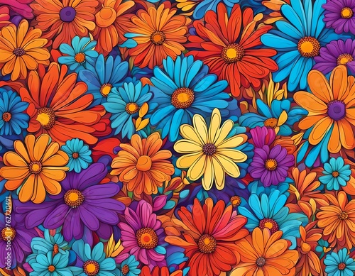 Colorful Floral pattern  © Art&Design