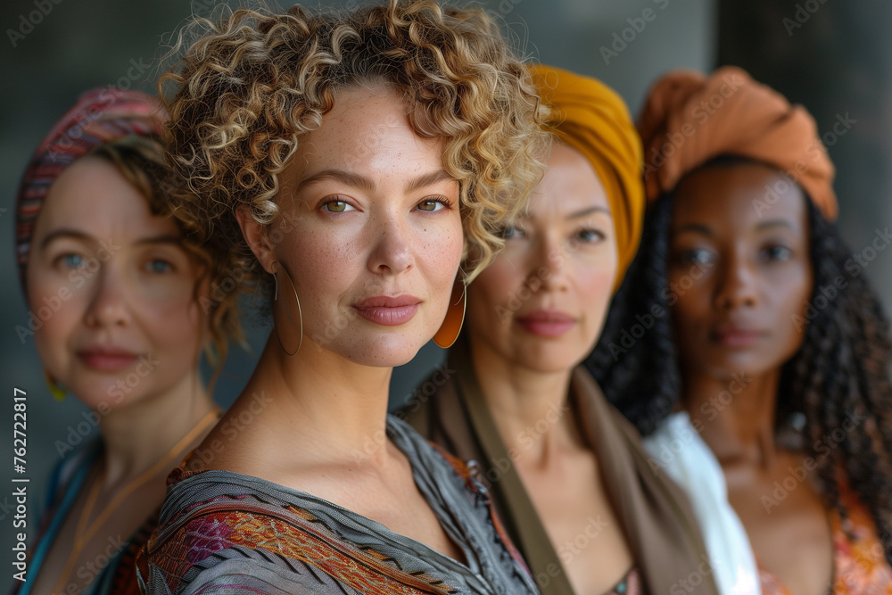 portrait group of women. diversity woman