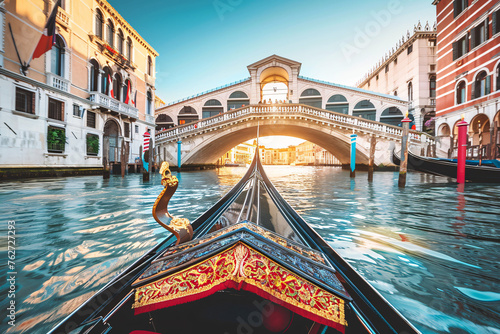 A romantic gondola ride through the winding canals © Daniel