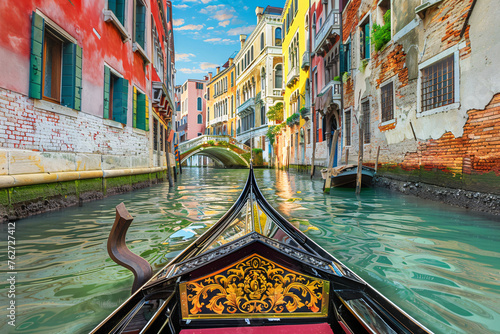 A romantic gondola ride through the winding canals photo