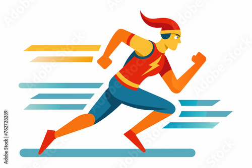 Sport runner icon logo vector illustration artwork