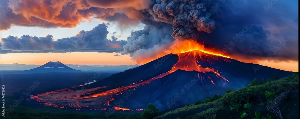 fire in the volcano