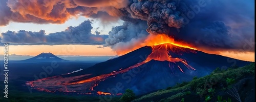 fire in the volcano photo