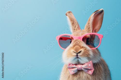 Funny easter concept holiday animal celebration