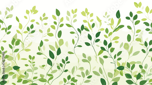 Background of sprigs with green leaves. Decorative