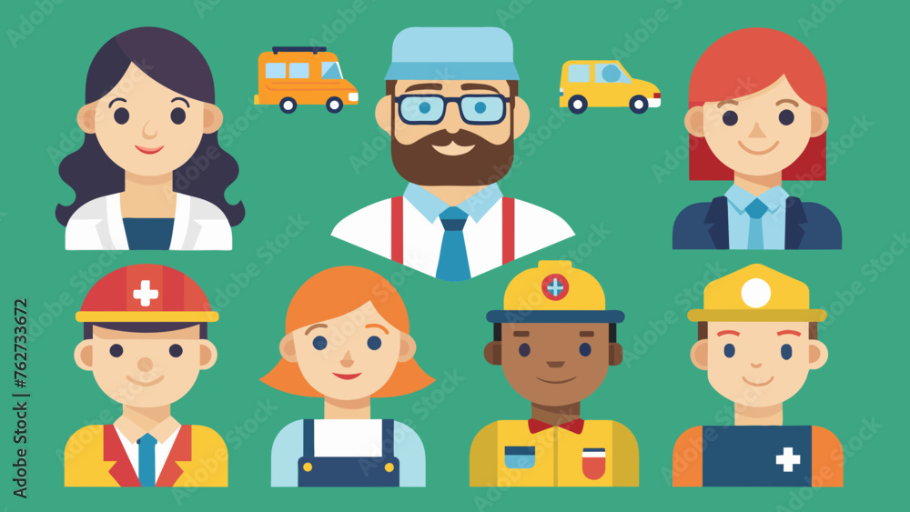 different professions engineer vector illustration different professions engineer vector illustration