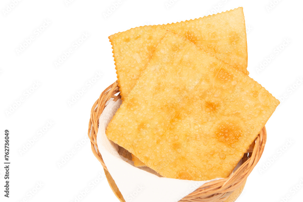 Pastel de Feira crocante brasileira traditional pastry fried street food isolated png Pastel de Feira crocante brasileira traditional pastry fried street food isolated png
