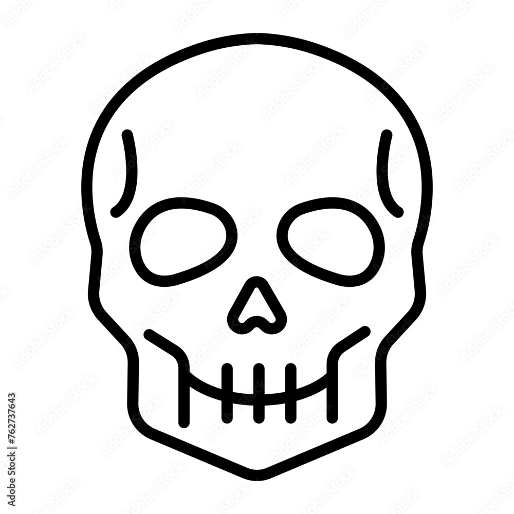 Skull Line Icon