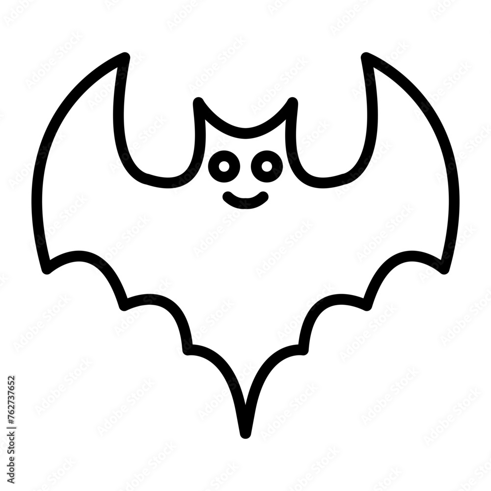 Bat Line Icon