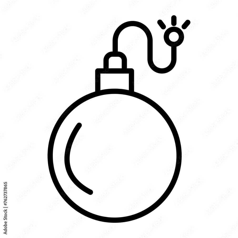 Bomb Line Icon Bomb Line Icon