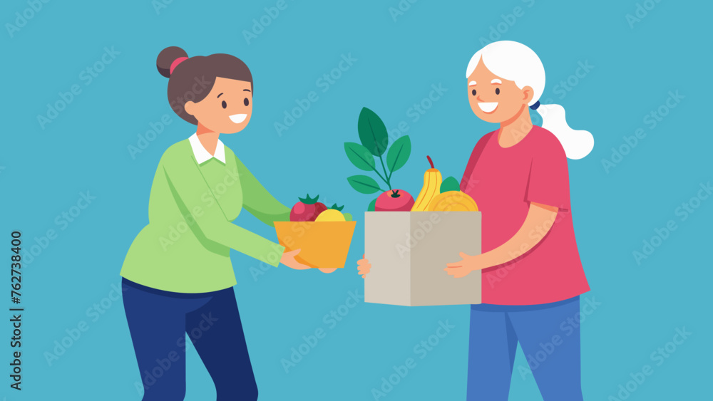 helping grandmother carry vector illustration helping grandmother carry vector illustration