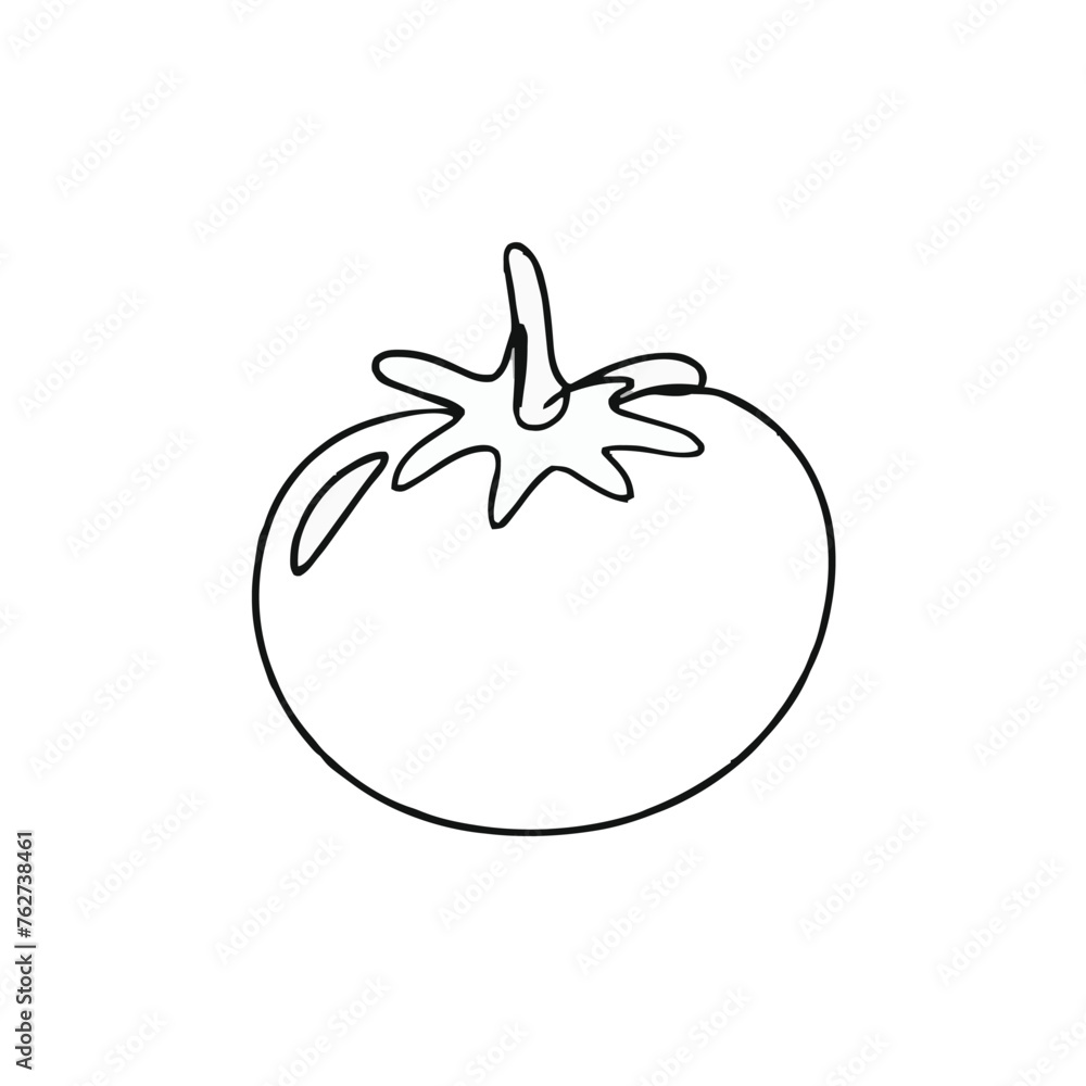 a drawing of a tomato a drawing of a tomato