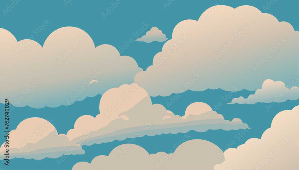 Sky landscape with clouds