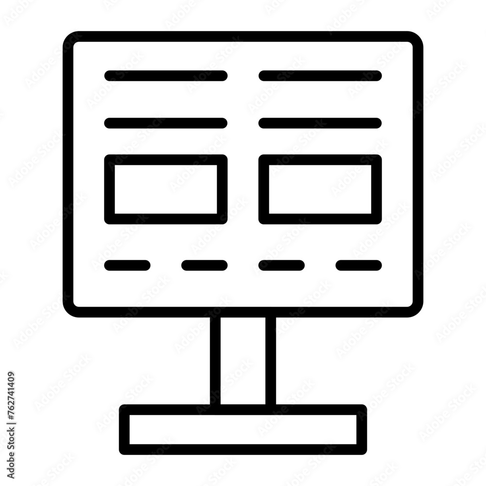 Banner Line Icon Banner Line Icon