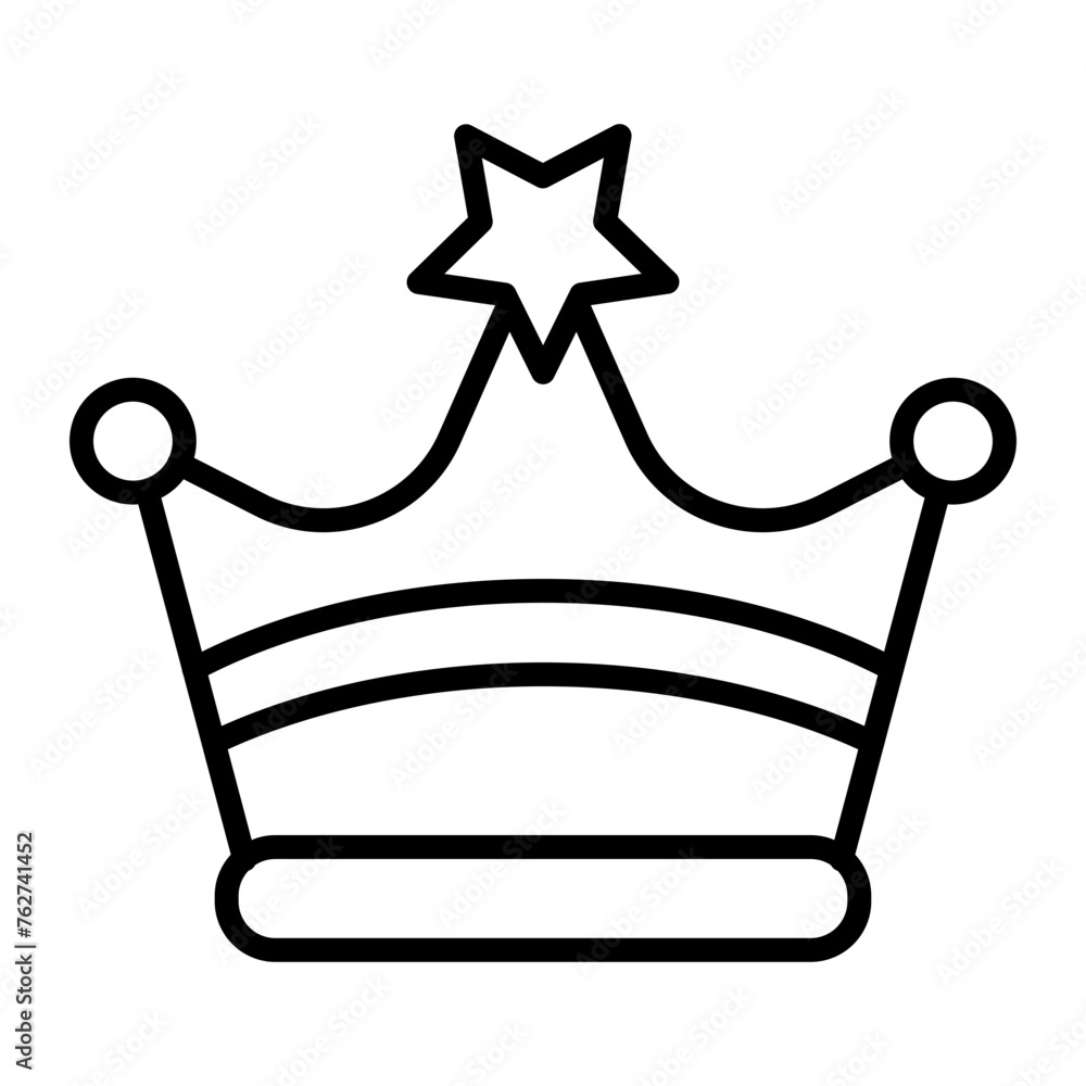 Crown Line Icon Crown Line Icon