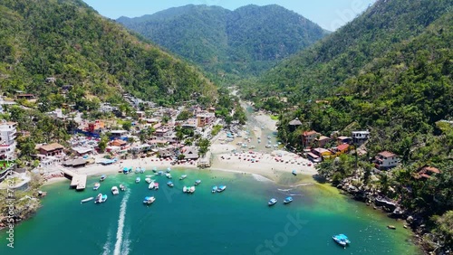 Panoramic View of Boca de Tomatlan Beach, Puerto Vallarta, Mexico
