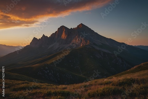 sunrise in the mountains