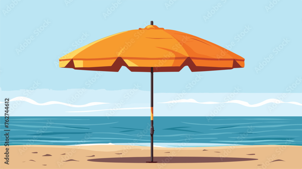 Beach umbrella vector illustration flat vector illu