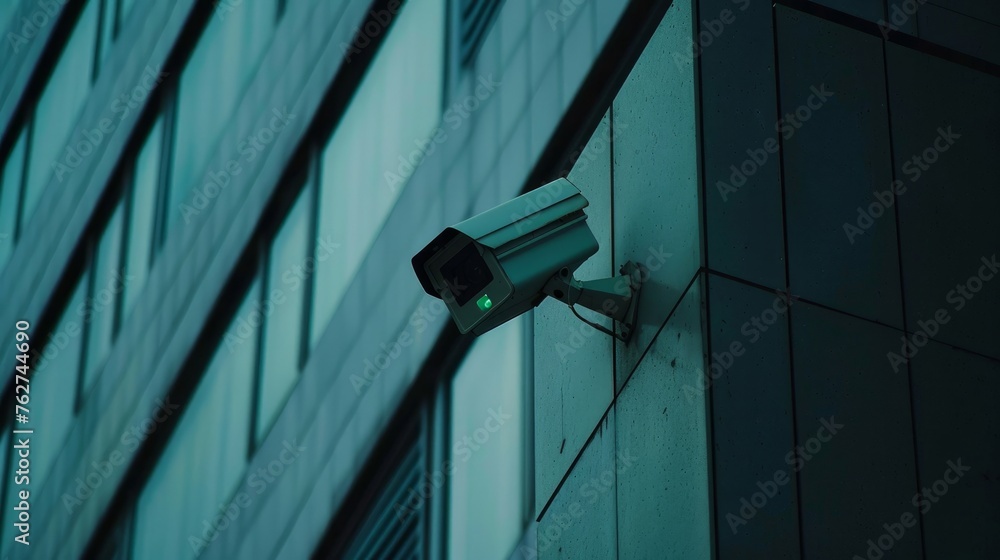 Closed circuit camera on a building for security Closed circuit camera on a building for security