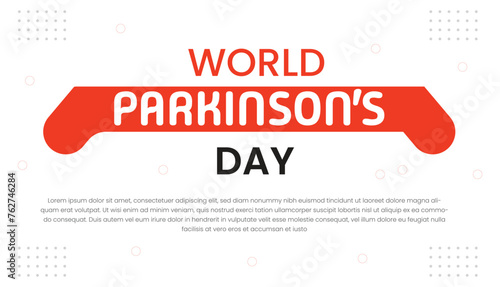 World Parkinson's Day banner design template. Vector illustration EPS10.