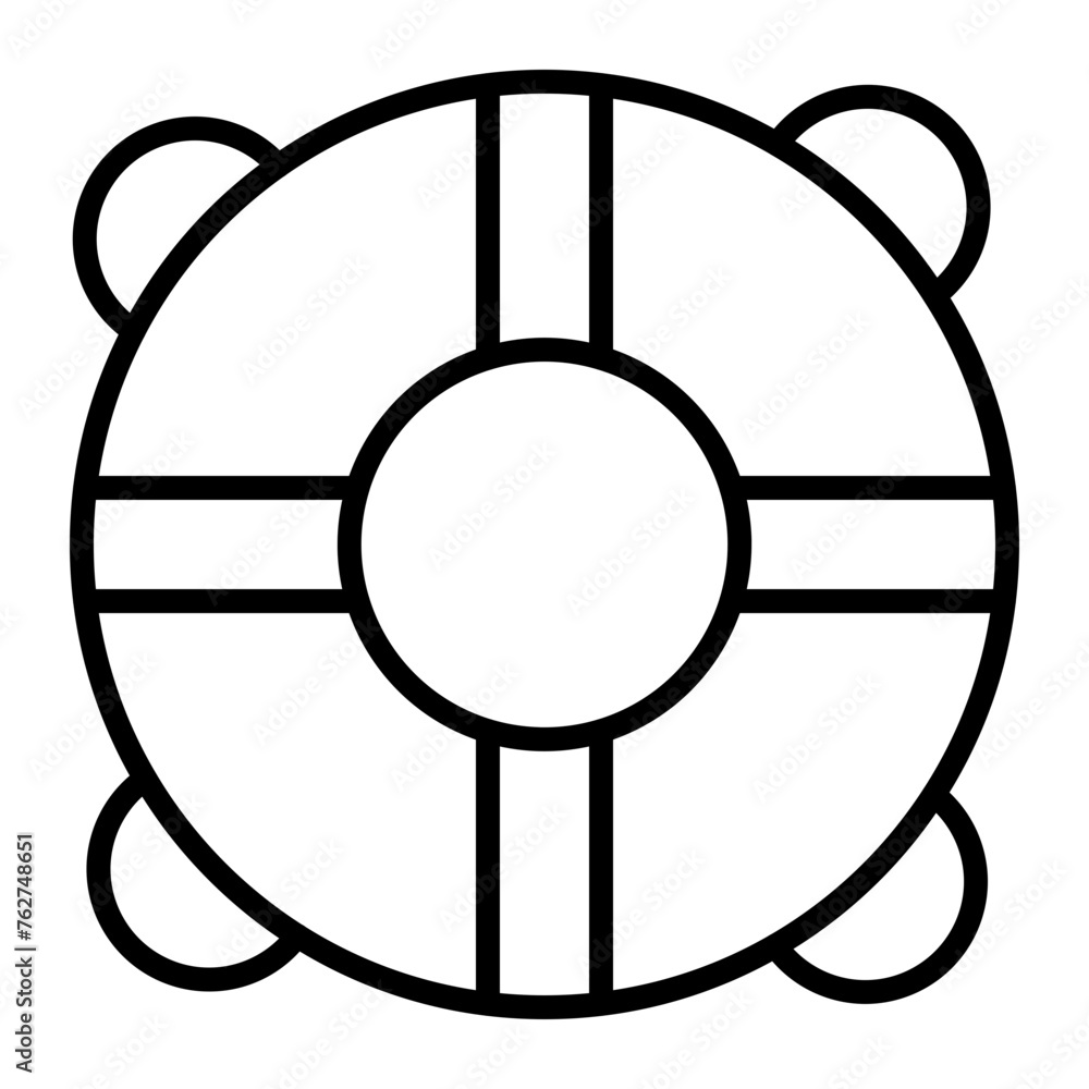 Lifebouy Line Icon Lifebouy Line Icon