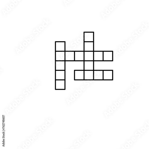 crossword flat icon