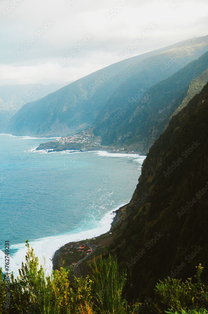 view of the coast of the ocean, Madeira Island