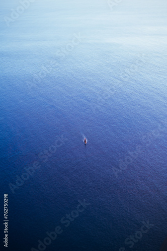 boat in the ocean, Madeira Island © Lida Lebedeva