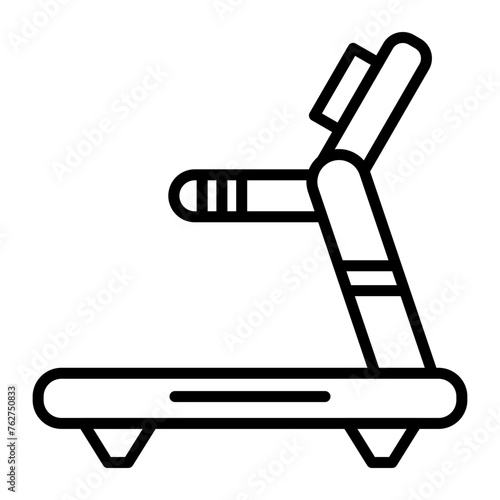 Treadmill Machine Line Icon
