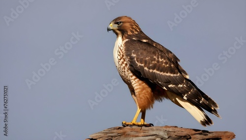 A Hawk With Its Feathers Ruffled By The Wind Upscaled © Nargis