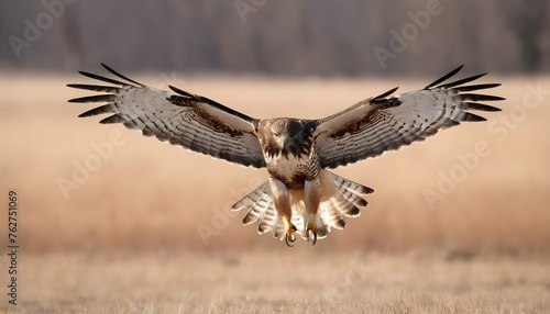 A Hawk With Its Wings Spread Wide Riding The Ther Upscaled 2