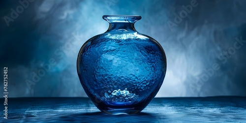 Improving product presentation with blue glass on a dark background. Concept Blue Glass Photography, Dark Background, Product Presentation, Styling with Glassware